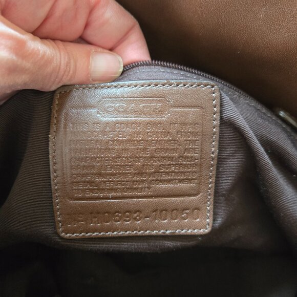 Coach Legacy Tobacco Brown Braided Handle Heavy Tote and Wallet - Picture 4 of 11